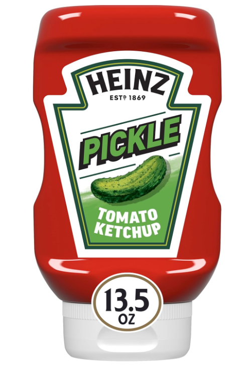 (S1-02) US -  SINGLE - Heinz TOMATO KETCHUP - PICKLE 13.50oz (382g) x 1 Bottle