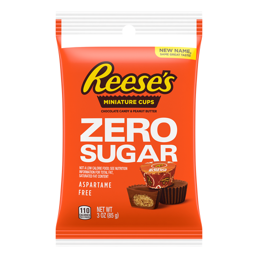 (S7-10) Us - Sugar Free - Reese Peanut Butter Cup Miniatures Peg Bag 3oz x 12 units