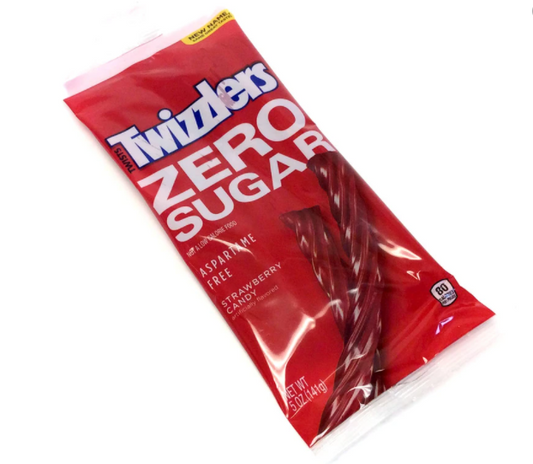 (S7-10) US - Sugar Free - Twizzlers Strawberry Peg Bag 5oz x12 units