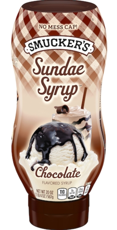 (S1-02) US - CASE - Smucker Sundae Syrup - Chocolate 20oz (566g) x 12 Bottles