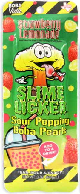 (S1-02) Toxic Waste Slime Licker - Sour Popping Boba - Strawberry Lemonade x 10 Units
